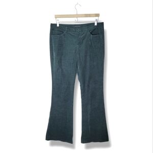 Vintage Y2K Theory Corduroy Pants Low Rise Flare Hunter Green Stretch
